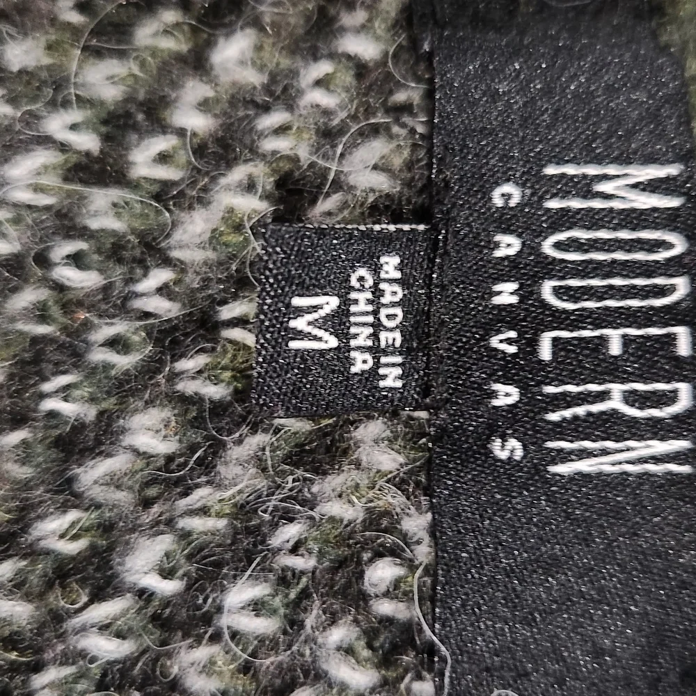 Modern‎ Canvas Camouflage Open-Front Women Sweater - Picture 3 of 4
